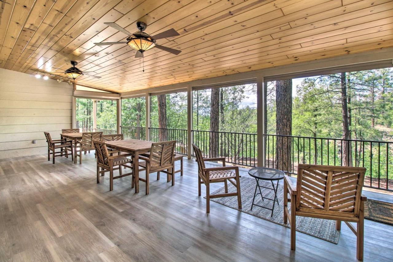 Beautiful Creekside Cabin Secret Game Room! Pinetop-Lakeside Exterior foto